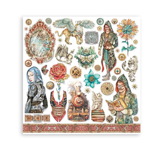 Bloc de papier scrapbooking « Fantasy World »
