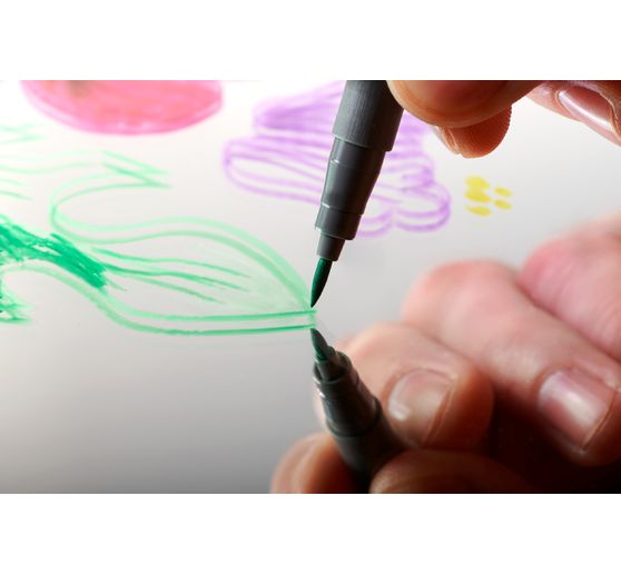 STAEDTLER Pigment brush pen, 12er-Set