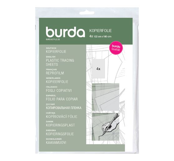 Burda plastic tracing sheets 