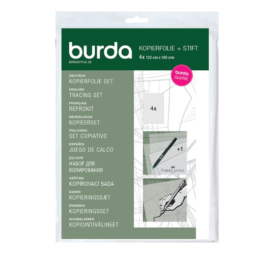 Burda Kopierset (Folie und Stift)