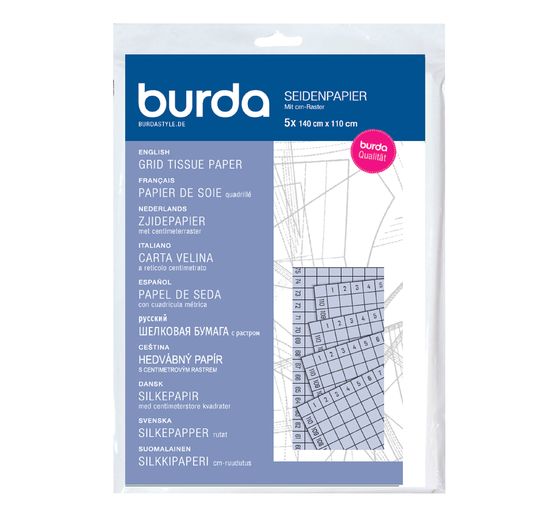 Burda grid tissue paper