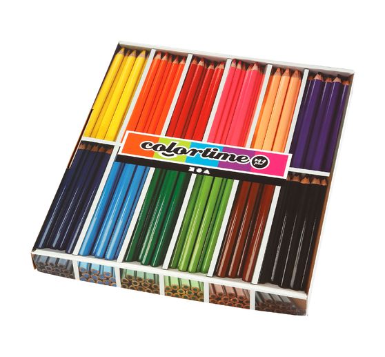 Crayons de couleur Colortime XXL « Jumbo », mine 5 mm
