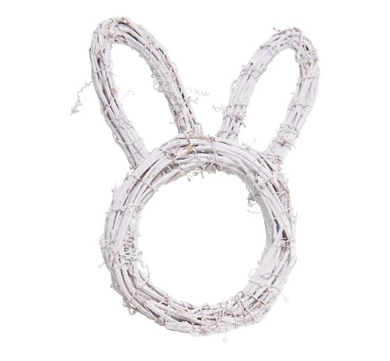 Rattan wreath "Bunny head"