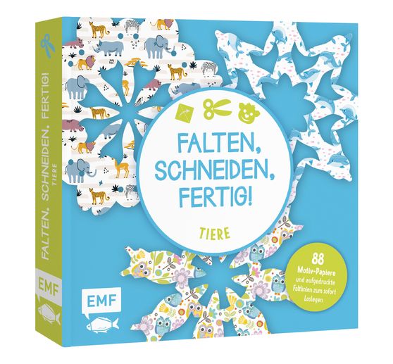Livre « Bastelblock: Falten, Schneiden, fertig! - Tiere »