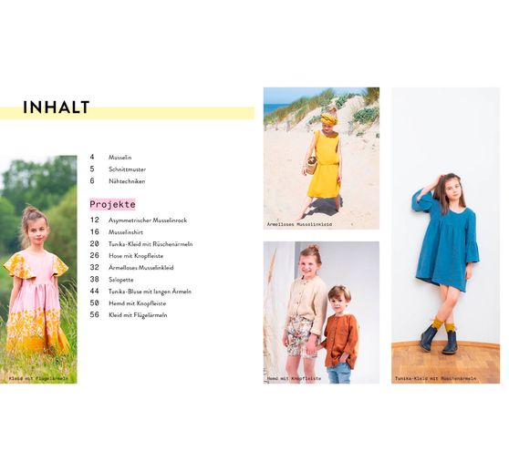 Buch "Mini-Masterclass - Nähen mit Musselin für Kids"