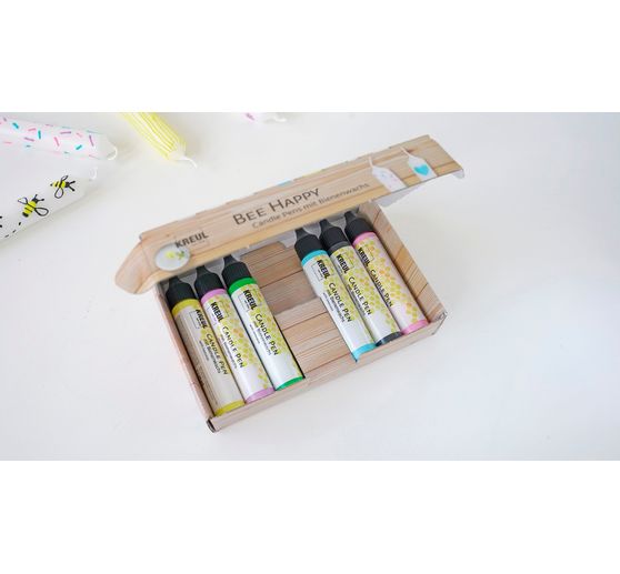 KREUL Candle Pen "Bee Happy", 6er Set