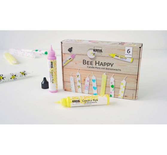 KREUL Candle Pen "Bee Happy", 6er Set
