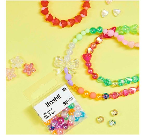 Assortiment de perles itoshii « Arc-en-ciel holographique »