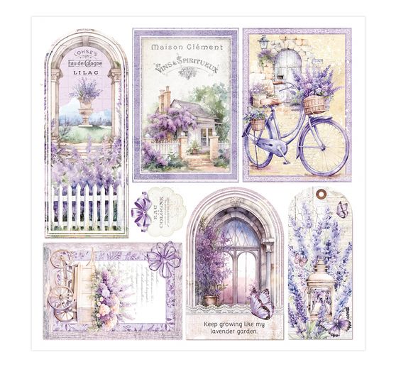 Papier vitrail à motifs « Morning in Provence »