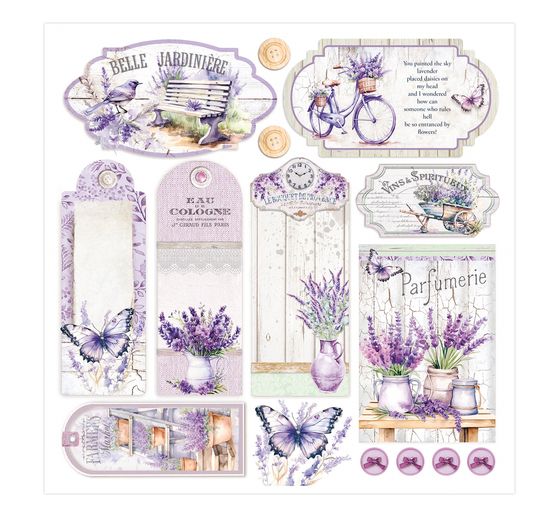 Papier vitrail à motifs « Morning in Provence »