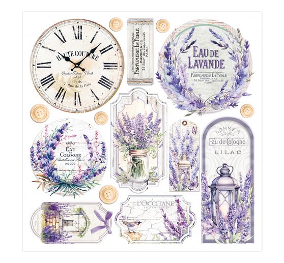 Papier vitrail à motifs « Morning in Provence »