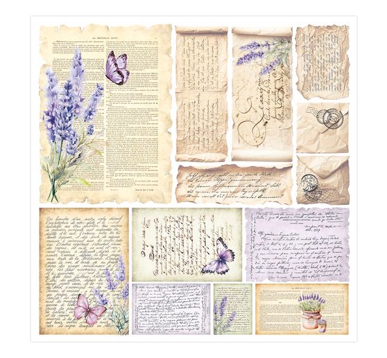 Papier vitrail à motifs « Morning in Provence »