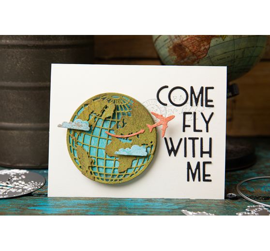 Sizzix Thinlits Stanzschablone "World Travel by Tim Holtz"