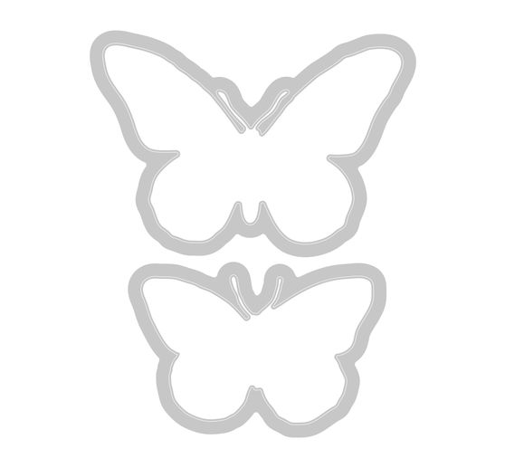 Gabarits d’estampe Sizzix Framelits et tampons Clear Stamps « Painted Pencil Butterflies »