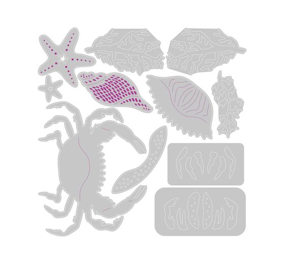 Gabarit d’estampe Sizzix Thinlits « Ocean Medley »