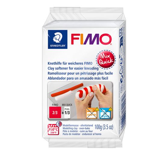 FIMO Mix Quick aide au pétrissage, bloc de 100g