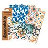 Papier D&eacute;copatch &laquo; Carreaux de mosa&iuml;que Multicolore &raquo;