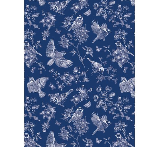 Décopatch Pocket Hot-Foil Collection Mix and Patch "Nature Royal Blue"