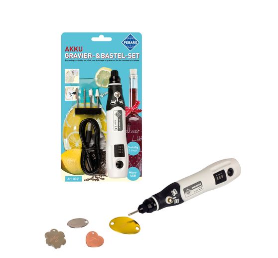 Kit de gravure sur batterie avec 4 embouts