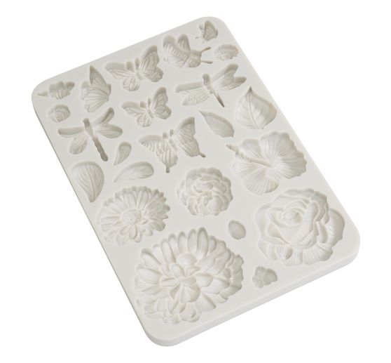 Moule en silicone « Secret Diary – Butterflies and Flowers »