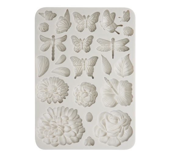Moule en silicone « Secret Diary – Butterflies and Flowers »