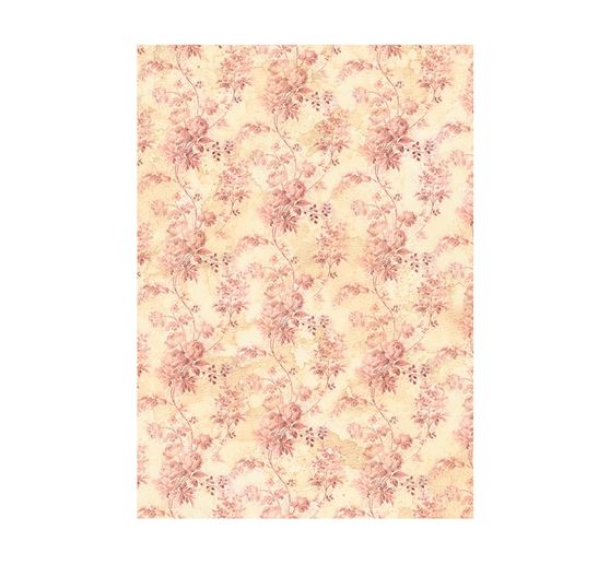 Motif straw silk backgrounds "Shabby Rose"