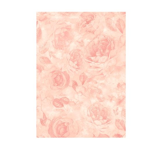 Motif straw silk backgrounds "Shabby Rose"