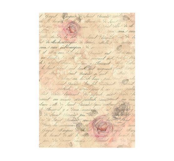 Motif straw silk backgrounds "Shabby Rose"