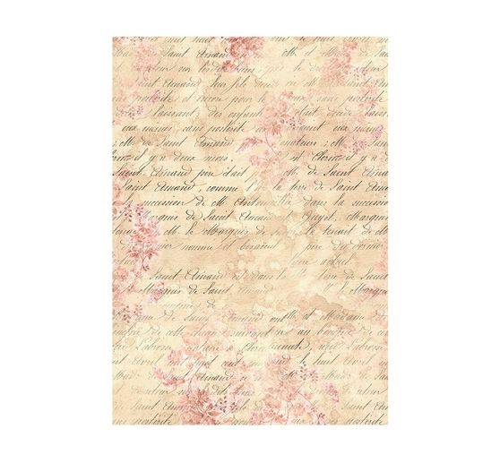 Motif straw silk backgrounds "Shabby Rose"