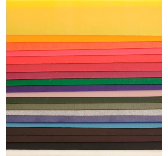 Verzierwachs Set, 20 Platten, bunt