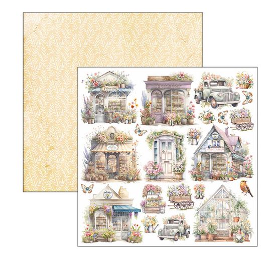 Papier scrapbooking « Flower Shop »