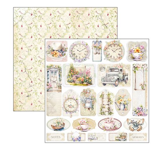 Papier scrapbooking « Flower Shop »
