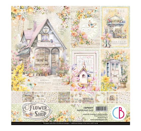 Papier scrapbooking « Flower Shop »