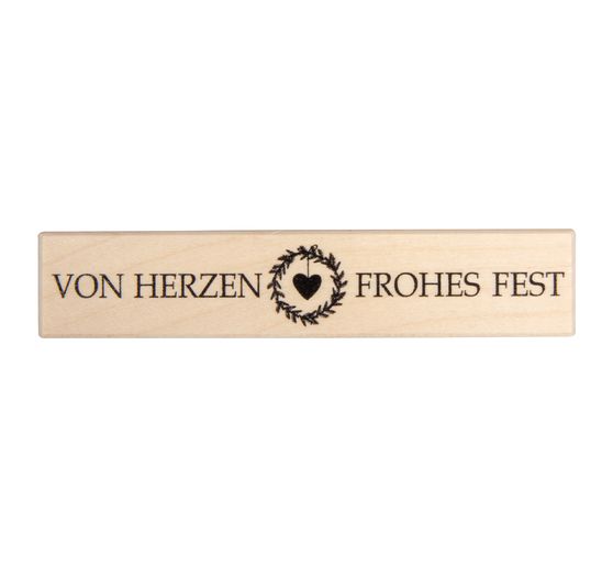BUTTERER Stempel "Von Herzen frohes Fest"