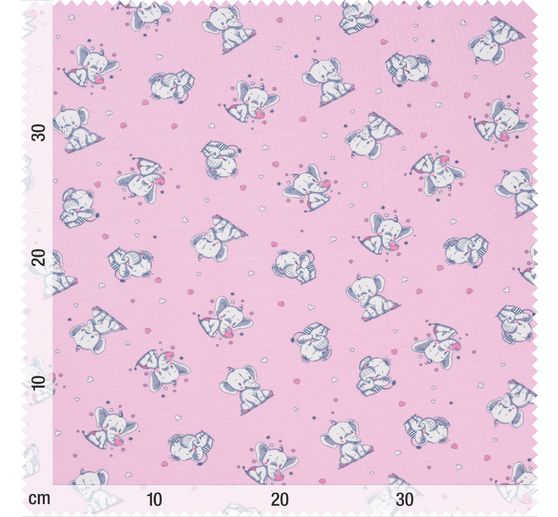 Tissu jersey au mètre « Petits éléphants »