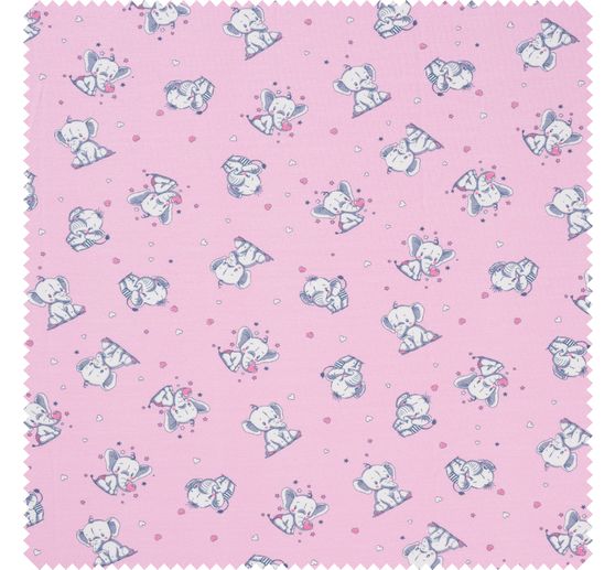Tissu jersey au mètre « Petits éléphants »