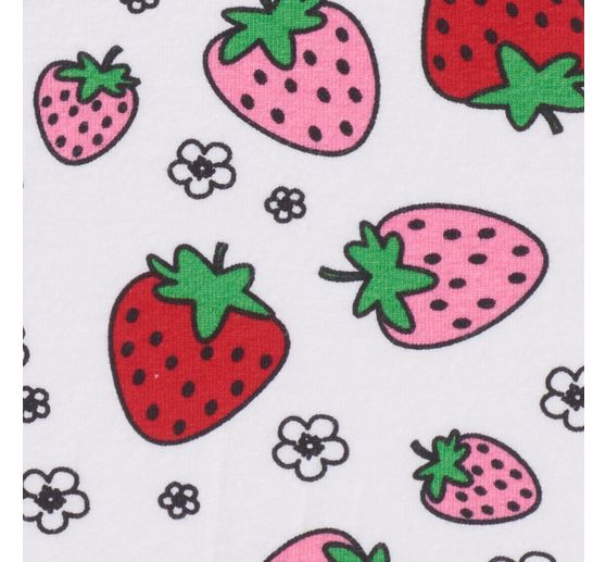 Jersey fabric "Strawberries"