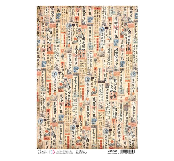 Soie de paille à motifs « Land of the Rising Sun – Japan Journey »