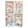 Motif straw silk "Land of the Rising Sun - Japanese cards"