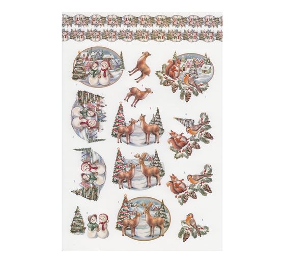 Livret de motifs 3D pré-estampés "White Christmas Feelings"