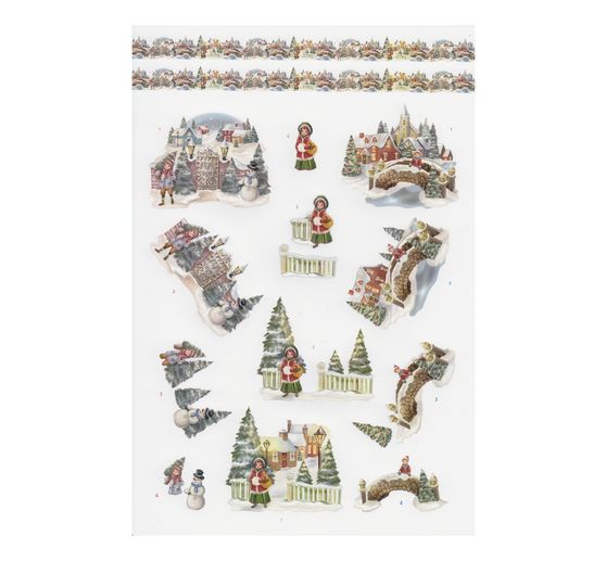 Livret de motifs 3D pré-estampés "White Christmas Feelings"