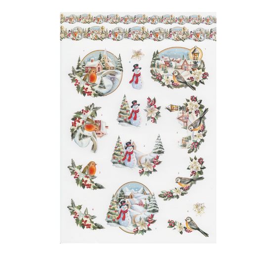 Livret de motifs 3D pré-estampés "White Christmas Feelings"