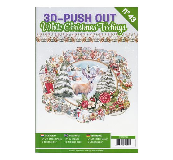 Livret de motifs 3D pré-estampés "White Christmas Feelings"