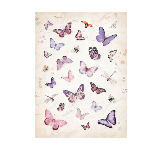 Motif straw silk backgrounds "Lavender"