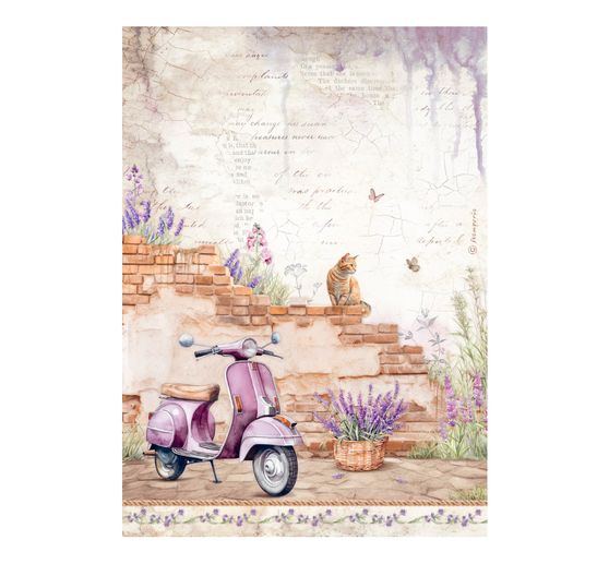 Assortiment de soies de paille à motifs « Lavande »