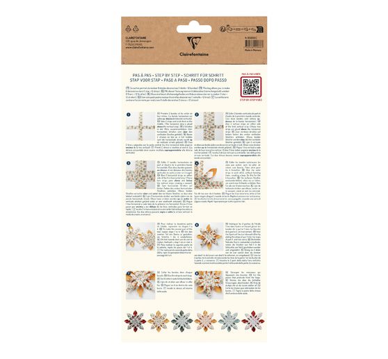 Assortiment de bandes de papier pour 6 étoiles décoratives