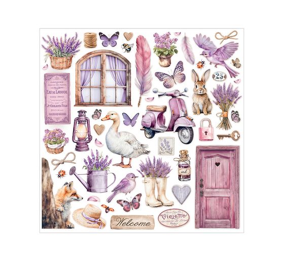Bloc de papier scrapbooking « Lavender »