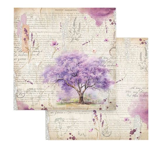 Bloc de papier scrapbooking « Lavender »
