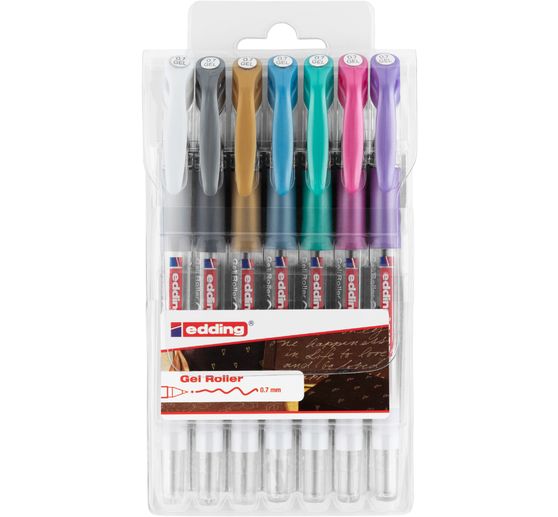 edding Gel Roller 2185 metallic, set of 7