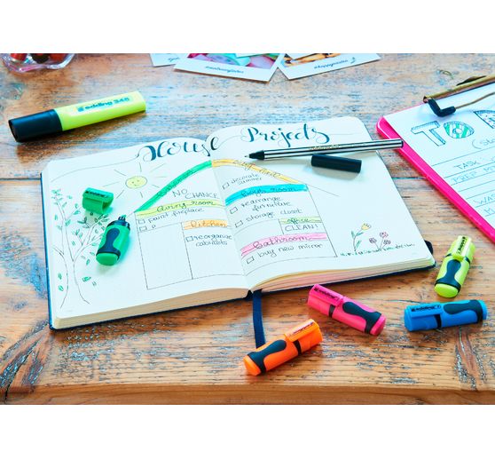 edding 7 "Mini-Textmarker" Pastell Set